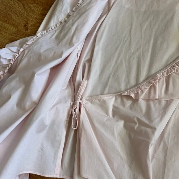 NWT Rachel Parcell Pink Ballerina Wrap Top M - Picture 6 of 13